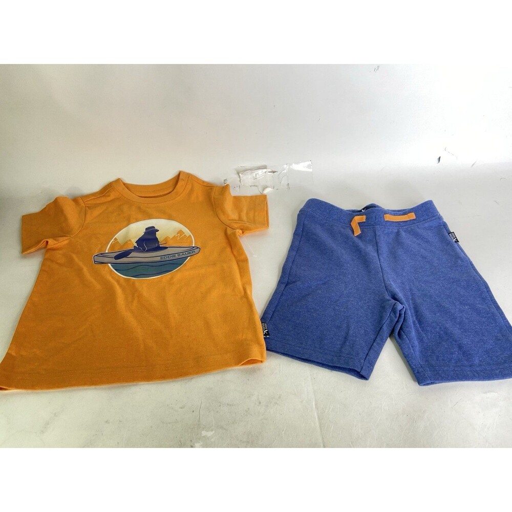 Eddie Bauer Kids T-Shirt Top Shorts Set Matching Outfit Kids Boys Toddler 3T
